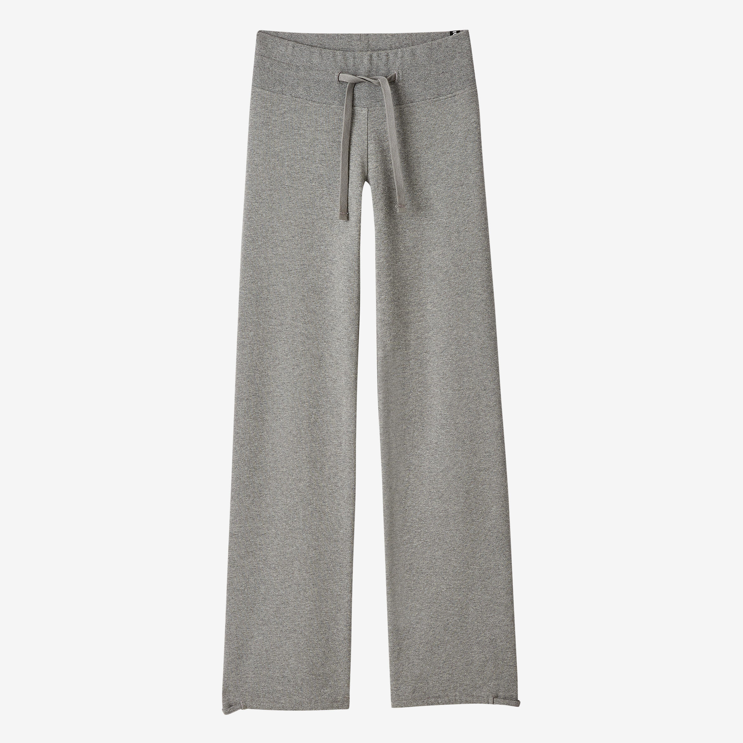 Mallas Leggings Corte Recto Bajos Ajustables Fitness Mujer 500 Gris 3/27