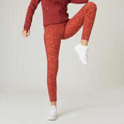 legging orange decathlon