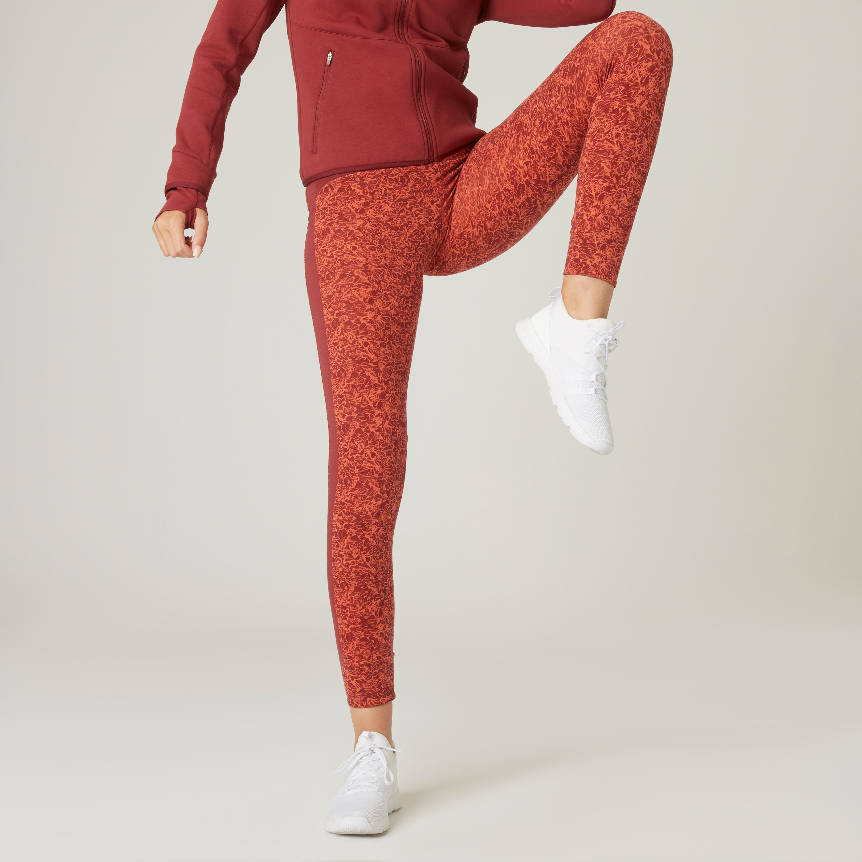 Stretchy High-Waisted Cotton Fitness 