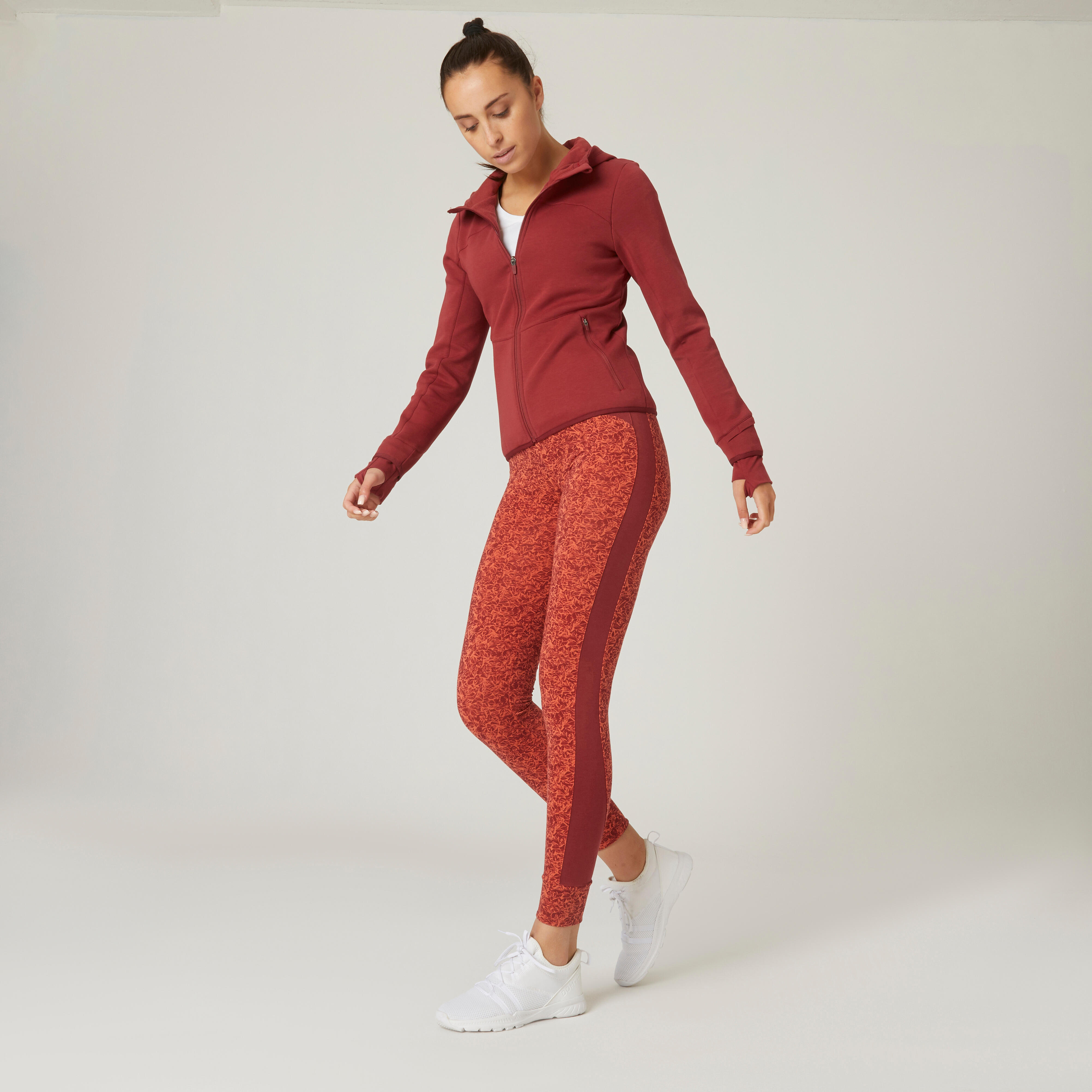 Stretchy High-Waisted Cotton Fitness 