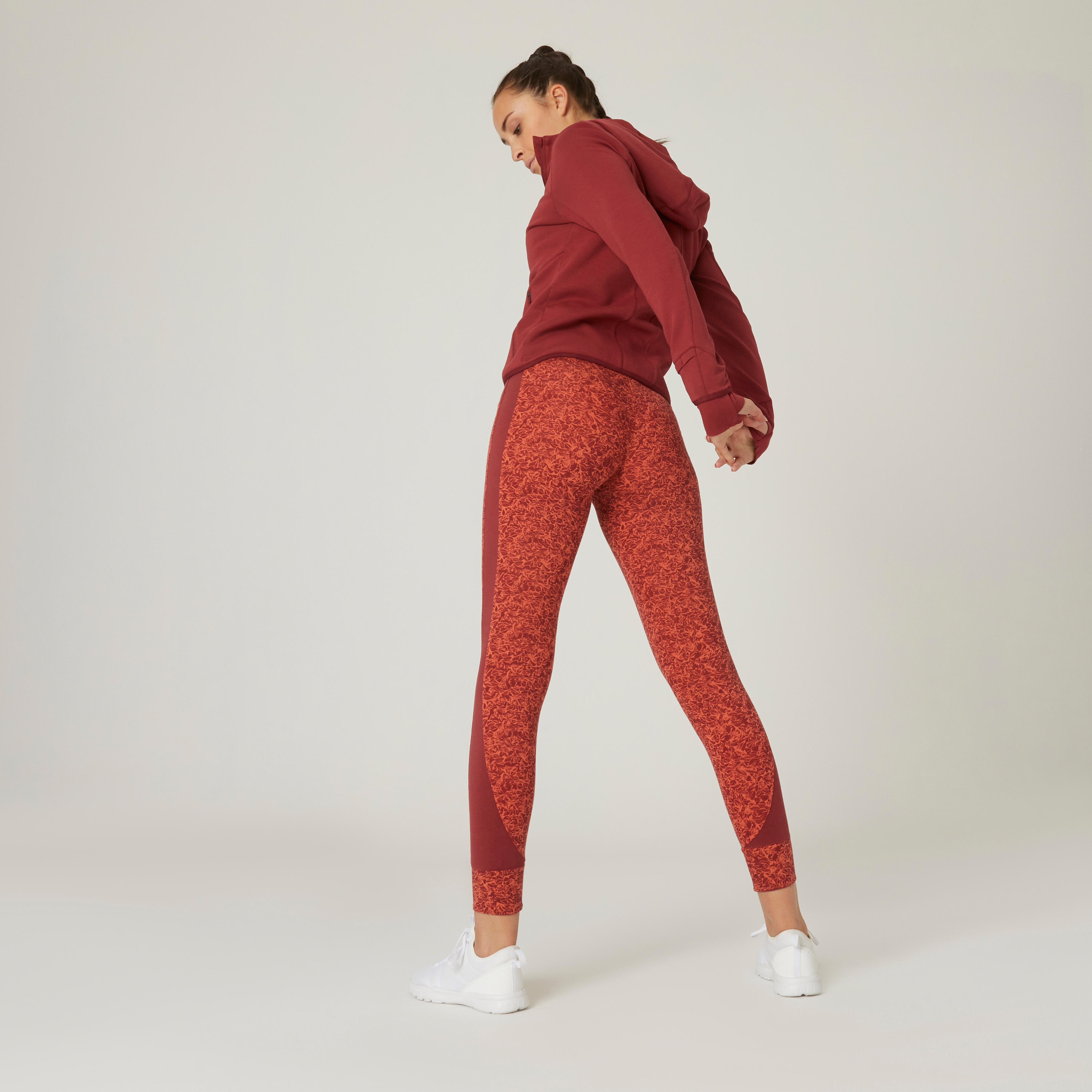 Stretchy High-Waisted Cotton Fitness 