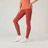 Leggings Damen Slim - 500 Fit+ rot