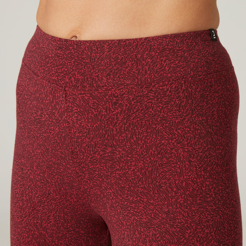 Леггинсы хлопковые для фитнеса Fit+ Decathlon 330052