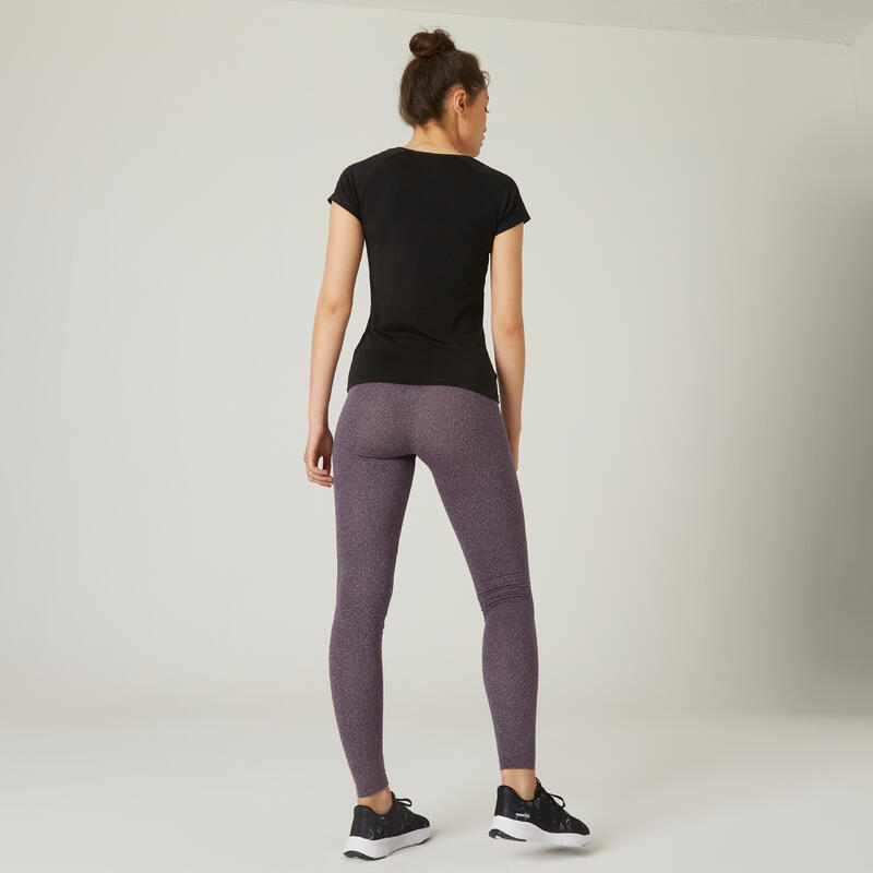 Леггинсы хлопковые для фитнеса Fit+ Decathlon 330052