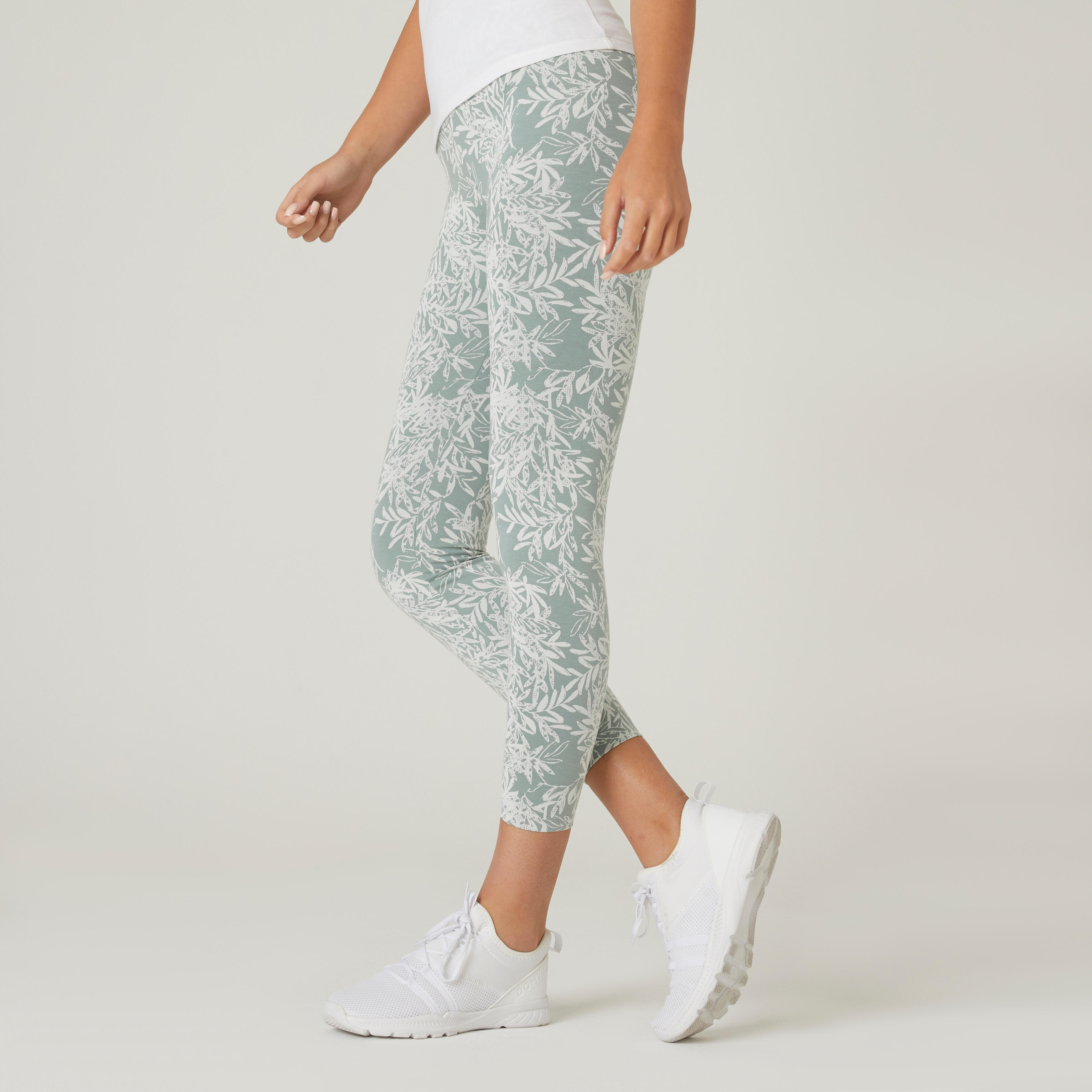 Fitness Shaping Cotton Leggings - Green 