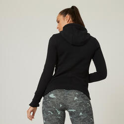 Sudadera chaqueta fitness con capucha Mujer Domyos 520 DOMYOS | Decathlon