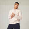 Men's Long Hoodie Warm 500 - Pink Quartz