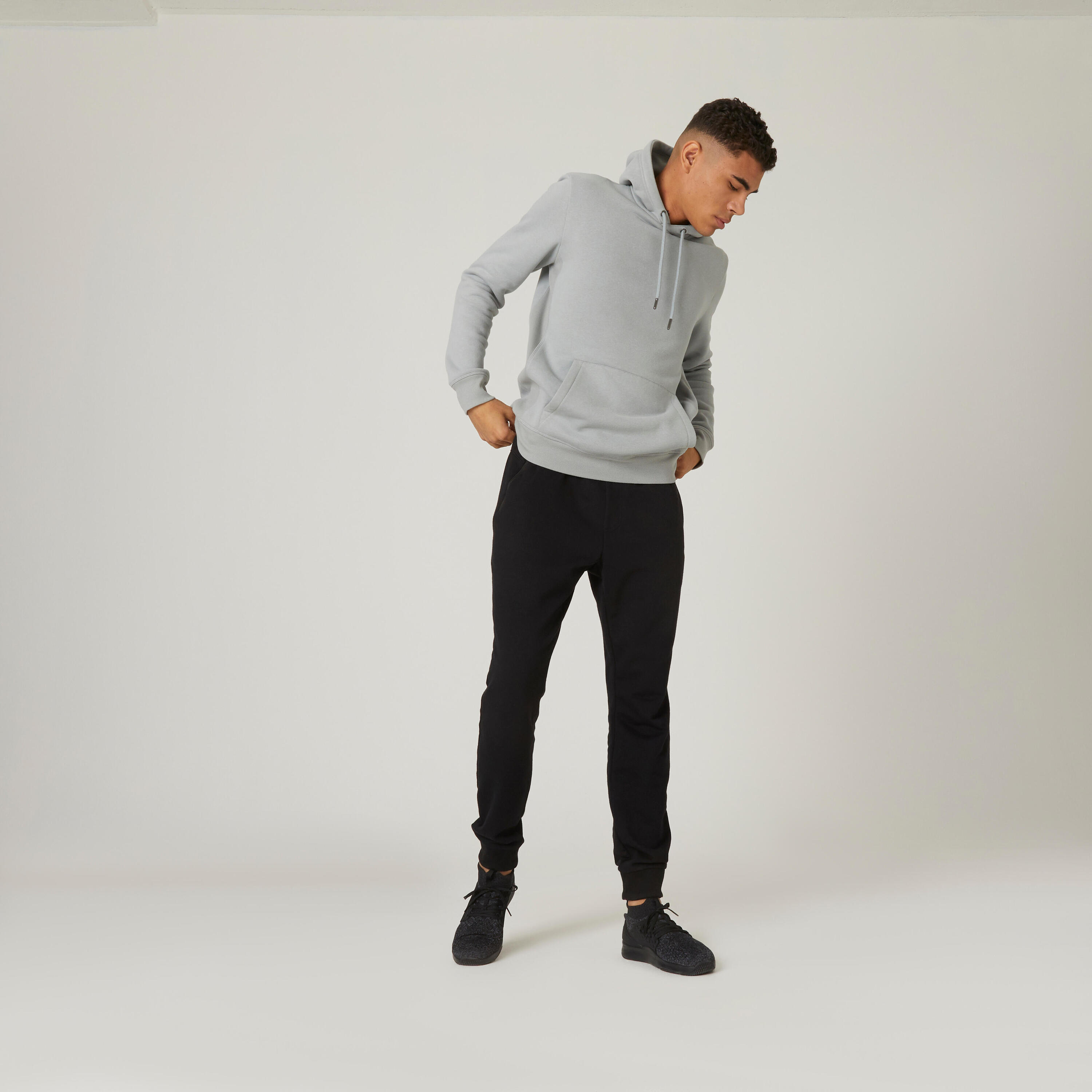 Men's Long Hoodie Warm 500 - Steel Grey 3/7