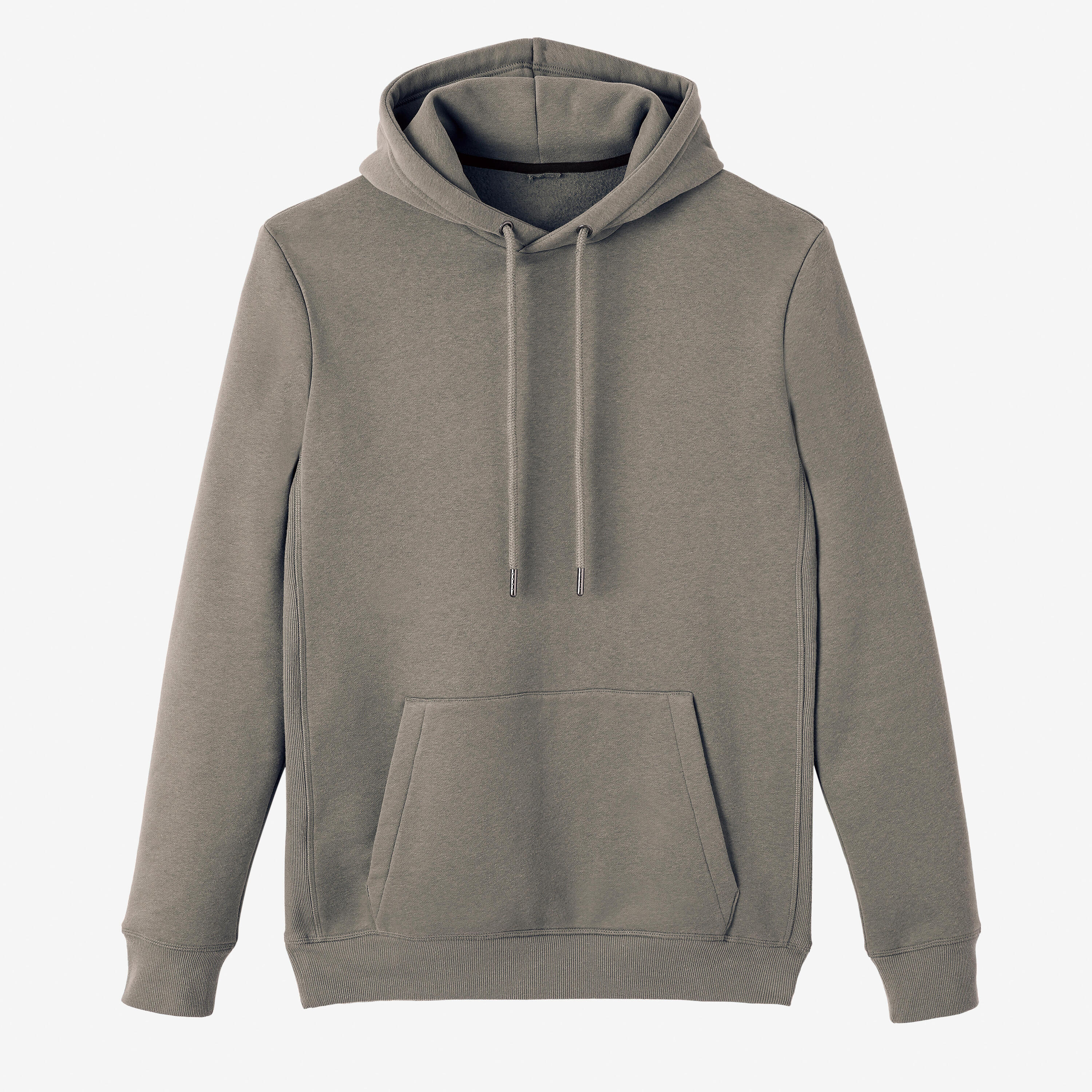Men's Long Hoodie Warm 500 - Khaki Grey 7/7