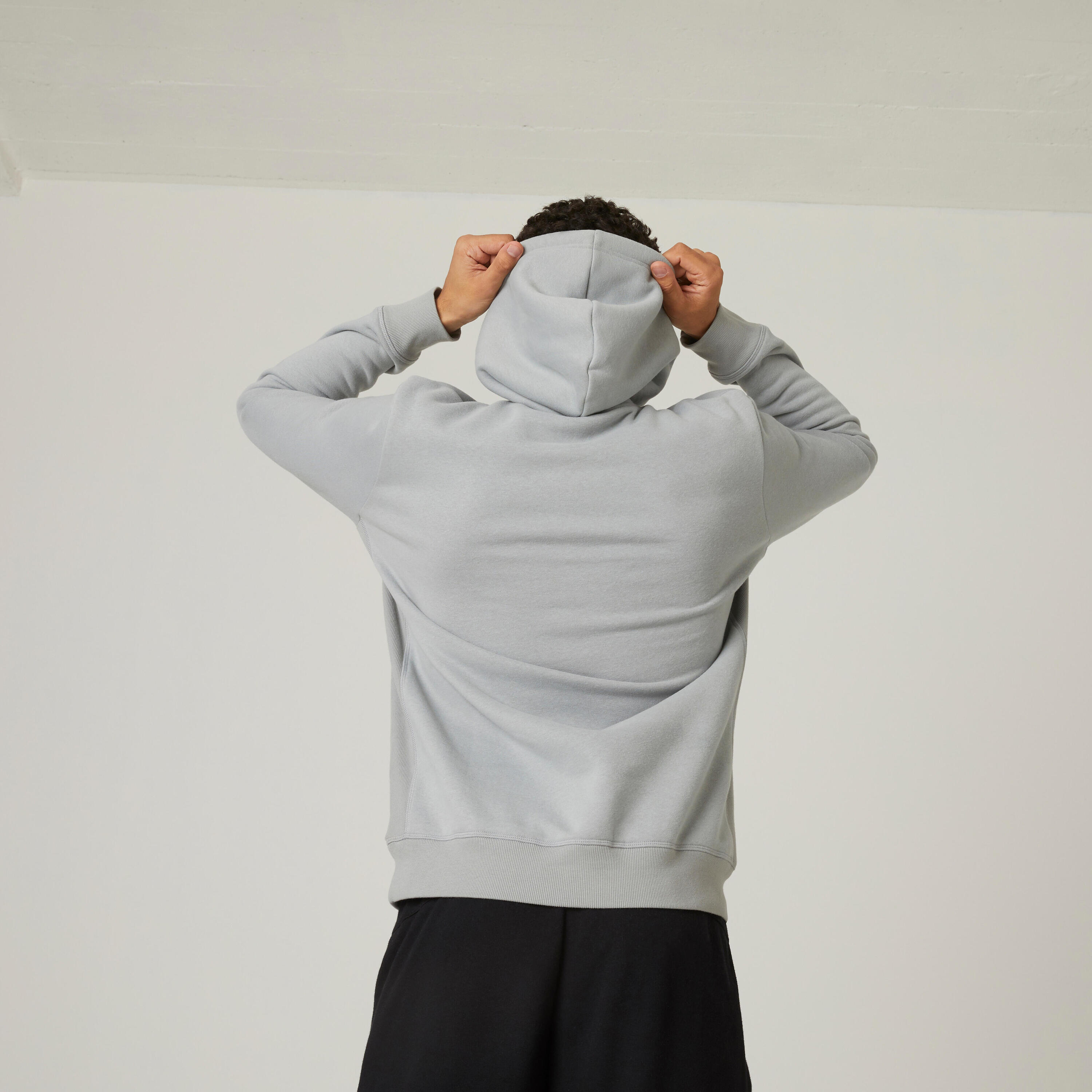 Men's Long Hoodie Warm 500 - Steel Grey 2/7
