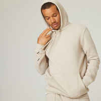 Men's Long Hoodie Warm 500 - Linen