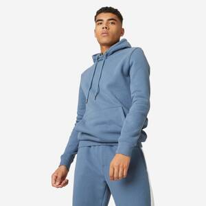 Men's Sweatshirt Hoodie 500 For Gym-Blue