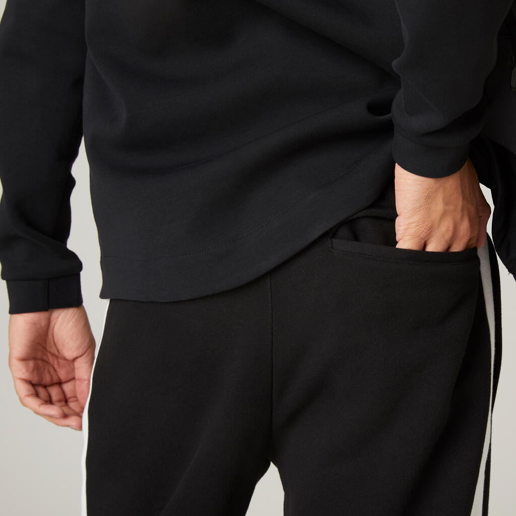 Jogginghose Fitness Regular 560 Synthetik Herren - grau/khaki