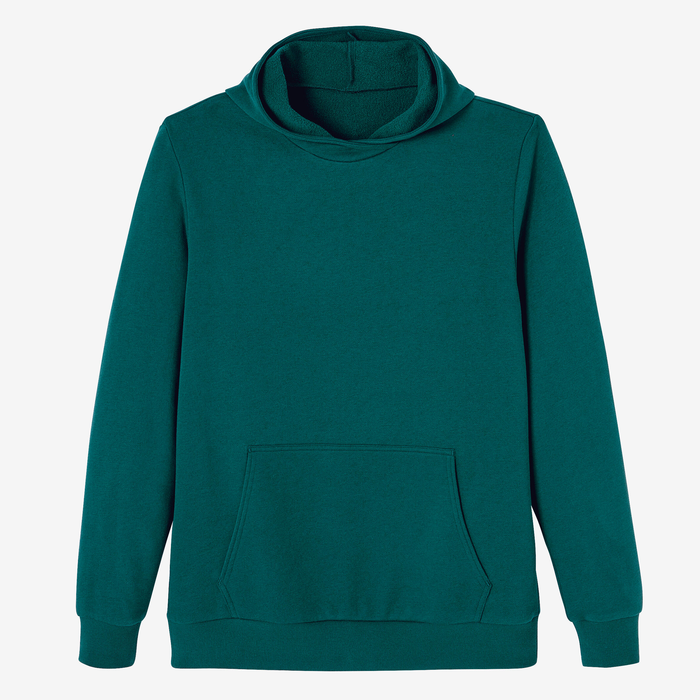 Men's Fitness Crew Hoodie 100 - Cypress Green 7/7