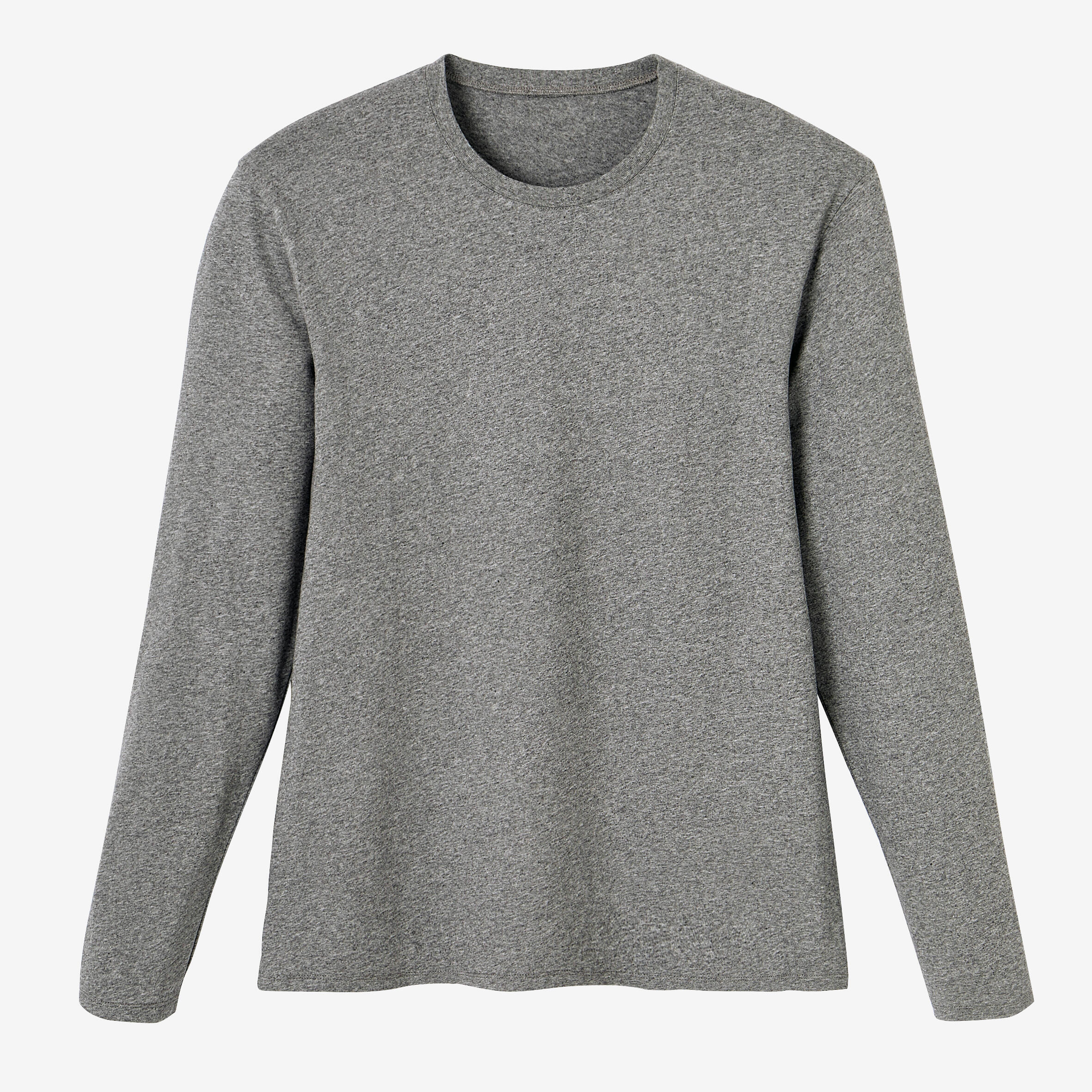 Men's Long-Sleeved Fitness T-Shirt 100 - Grey 5/5