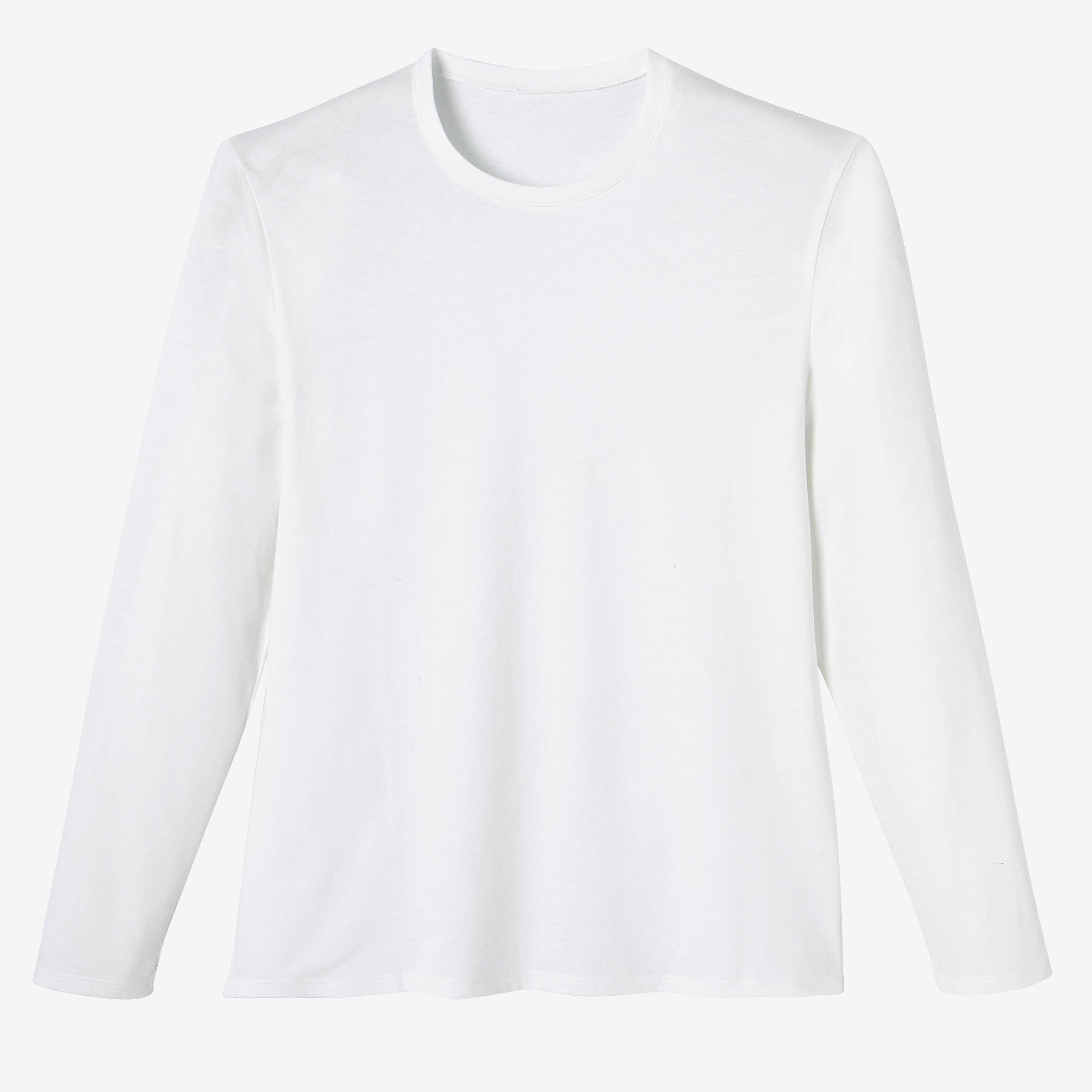 Men's Long-Sleeved Fitness T-Shirt 100 - White 5/5