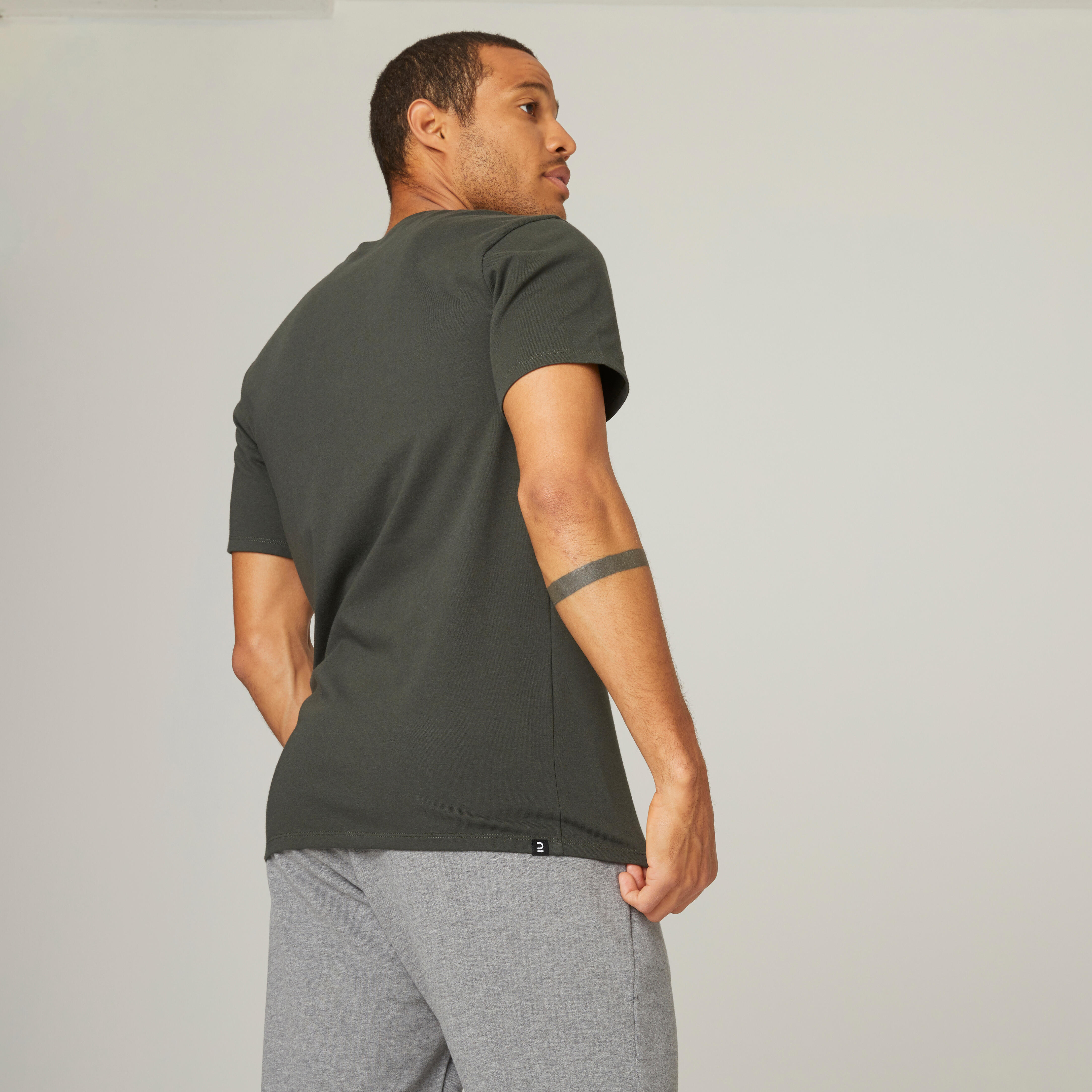 Slim Fit Stretch Cotton Fitness T-Shirt 
