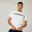 T-Shirt Herren Fitness Baumwolle dehnbar - 500 grau Print