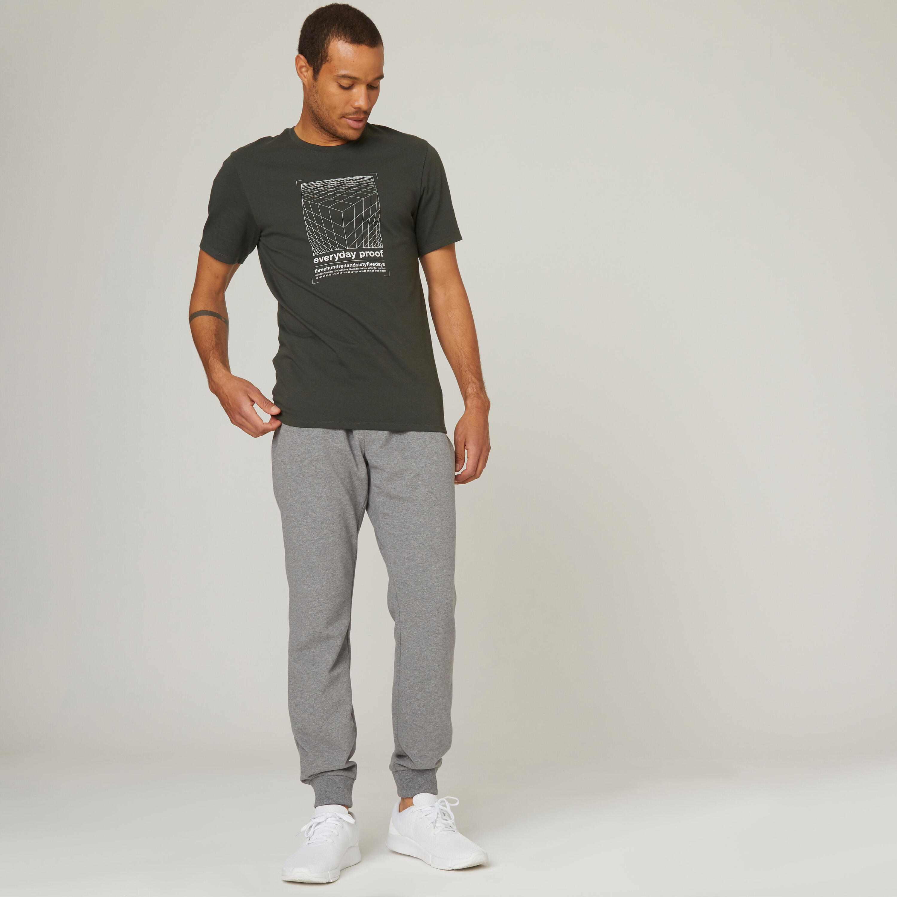 Slim Fit Stretch Cotton Fitness T-Shirt 3/5