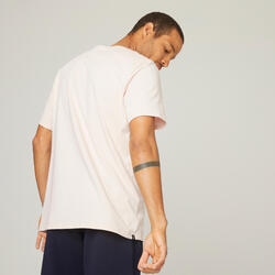 Camiseta fitness manga corta algodón extensible Hombre Domyos DOMYOS |  Decathlon