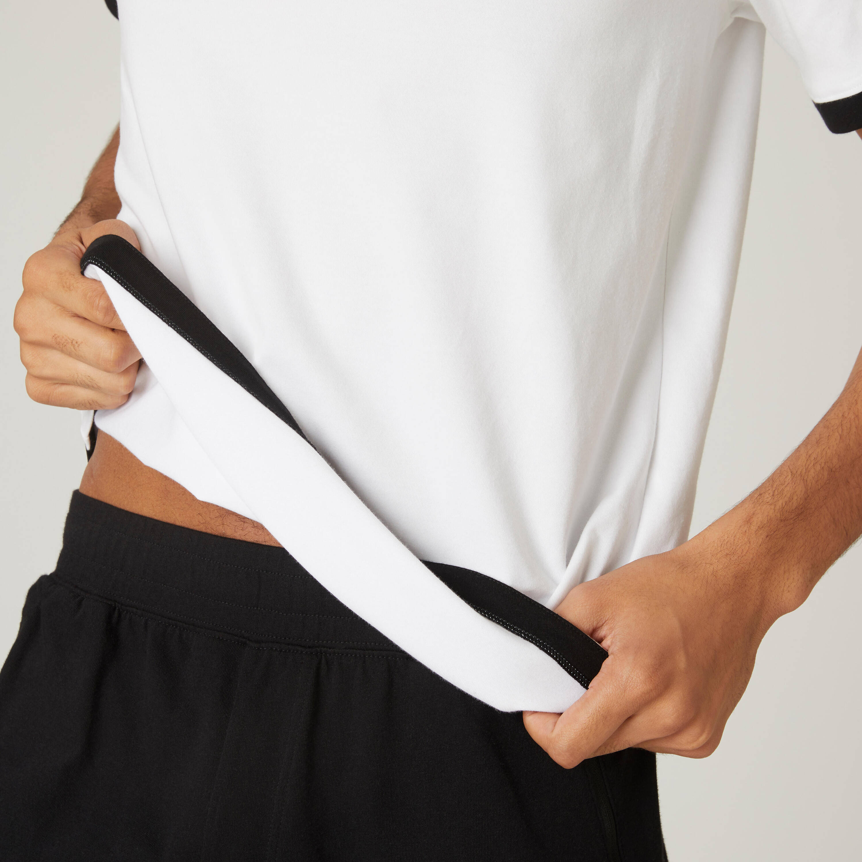 Men's Cotton Gym T-shirt Athletic fit 520 - White -  5