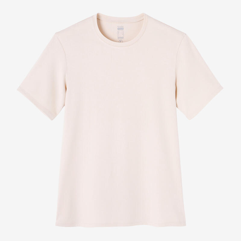 T-Shirt dehnbar Baumwolle - 500 beige