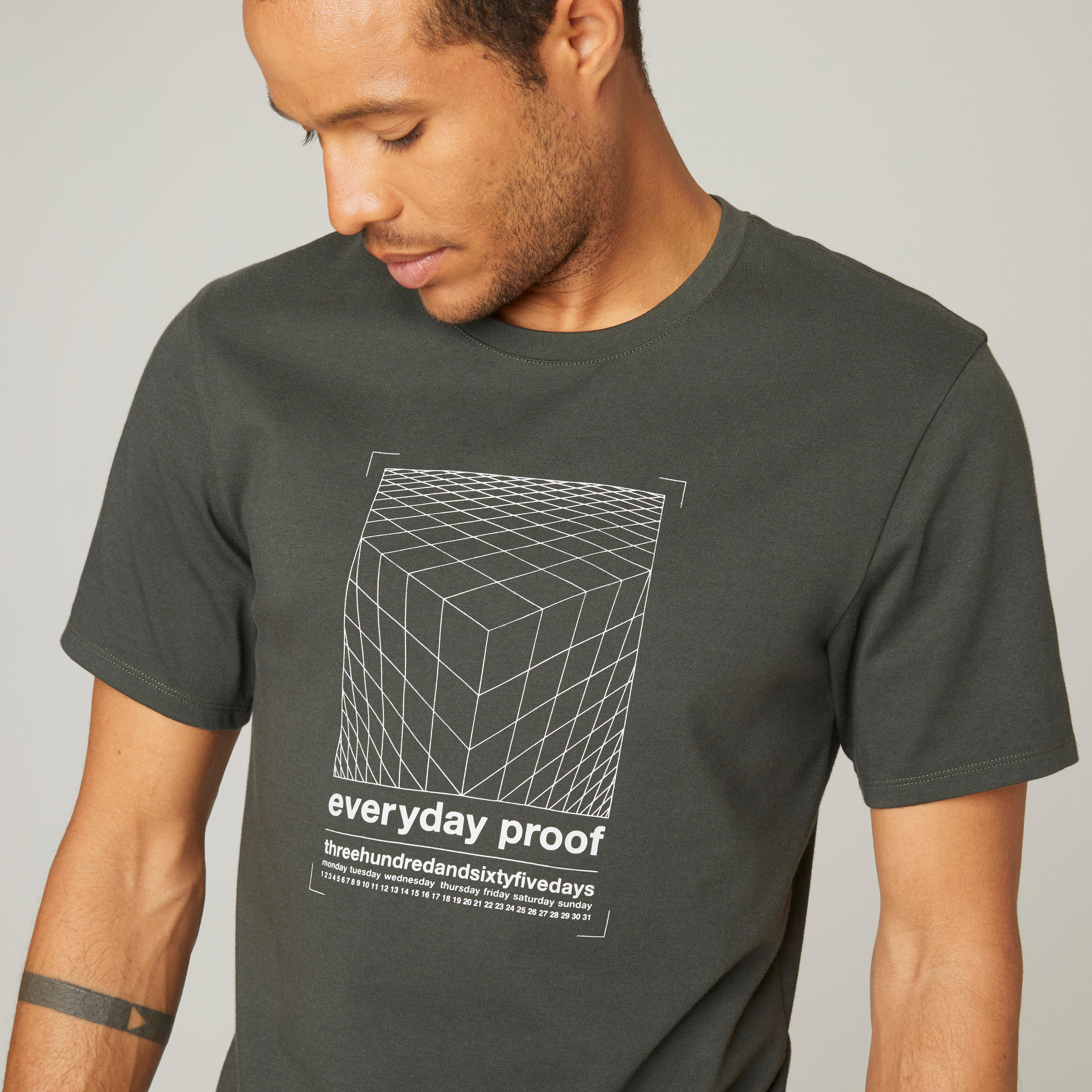 Slim Fit Stretch Cotton Fitness T-Shirt 