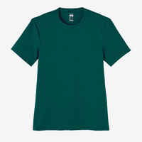 T-Shirt Slim Fitness Baumwolle dehnbar Herren grün