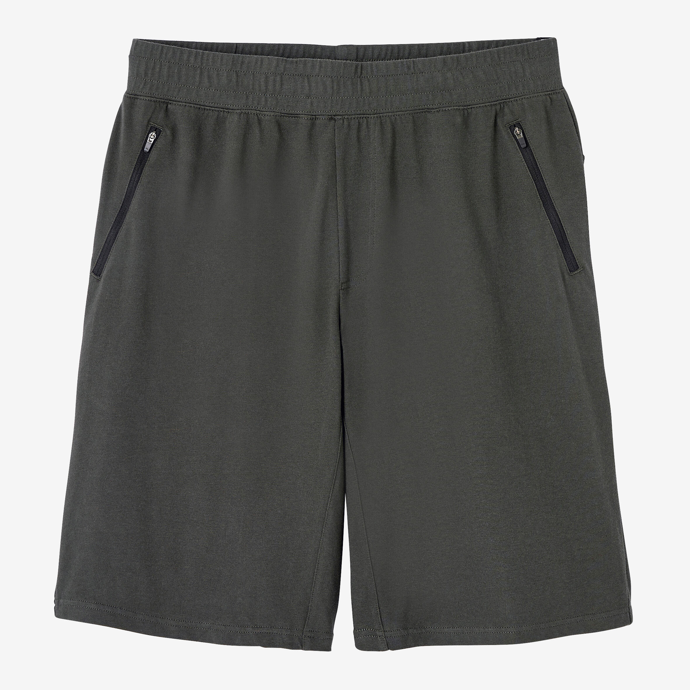 Long Fitness Stretch Cotton Shorts with 