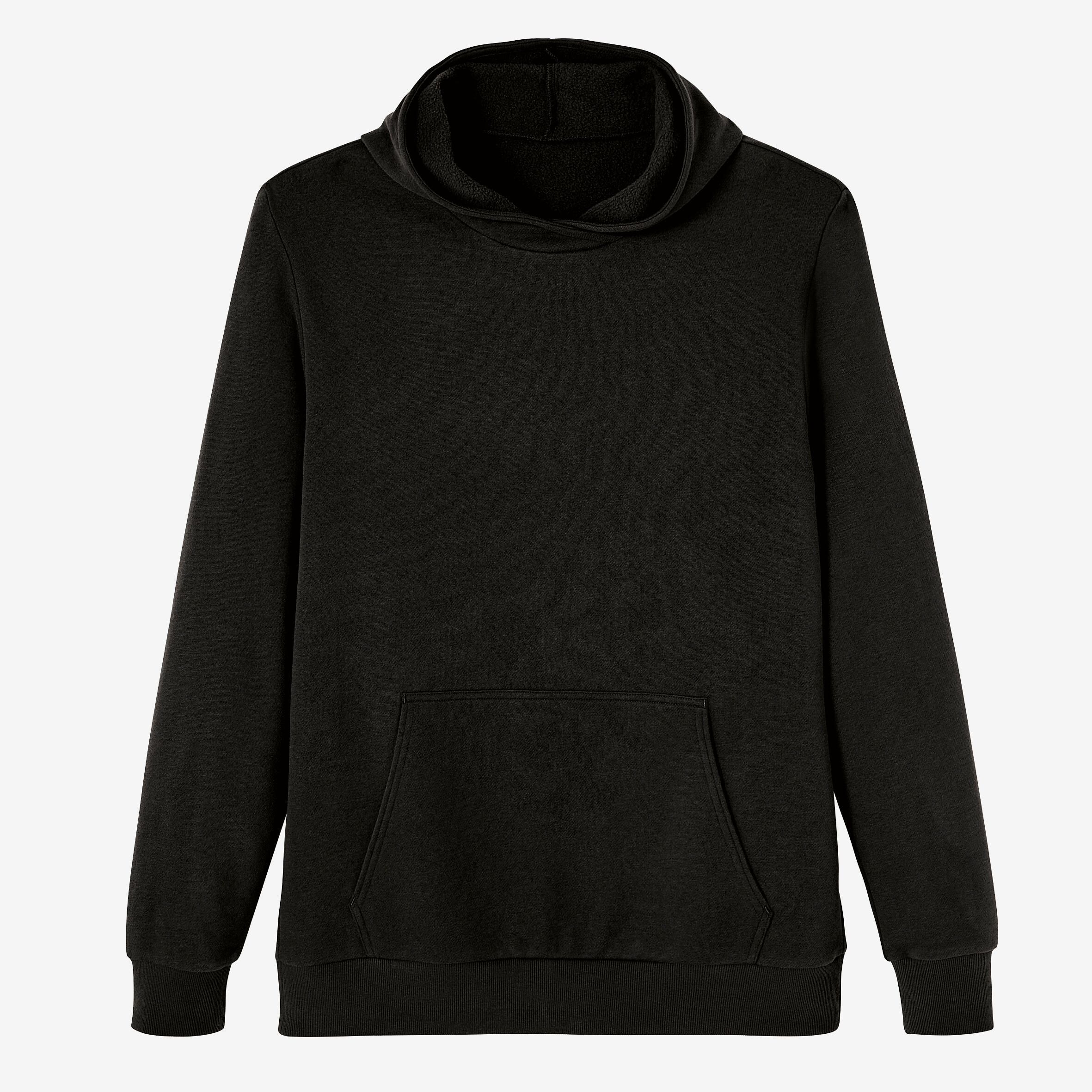Sweat crew à capuche fitness homme - 100 noir 8/8