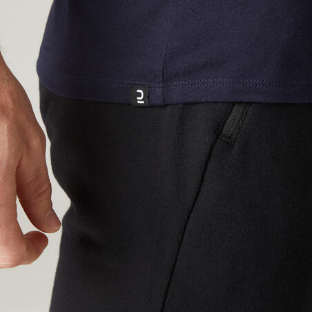 חולצת טי דקה ונמתחת לכושר - הדפס כחול