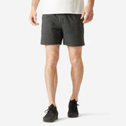 Mens Cotton Regular Fit Gym Shorts - Dark Grey