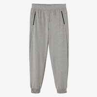 Men's Fitness Majority Cotton Straight-Cut Jogging Bottoms 500 - Grey