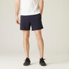Mens Cotton Regular Fit Gym Shorts 100 - Navy Blue