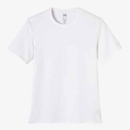 Camiseta Hombre 500 Manga Corta Recta Blanca - Decathlon