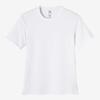 Camiseta fitness manga corta algodón extensible Hombre Domyos blanco