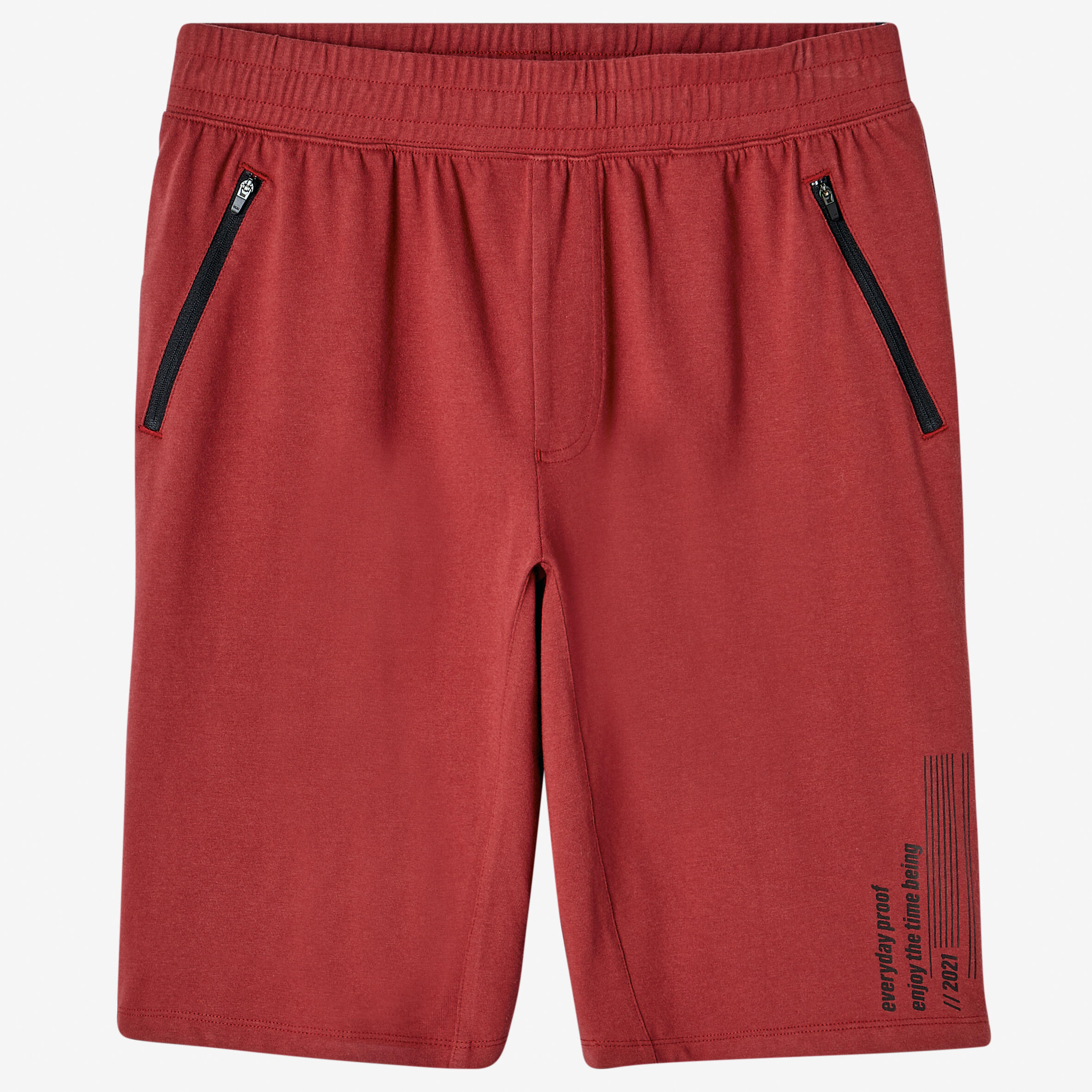 Men's Cotton Blend Shorts - Red 8/8
