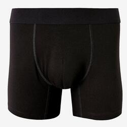 Boxer fitness slim coton majoritaire - 500
Noir