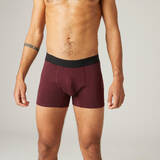 Men's Boxer Cotton Rich 500-Burgundy