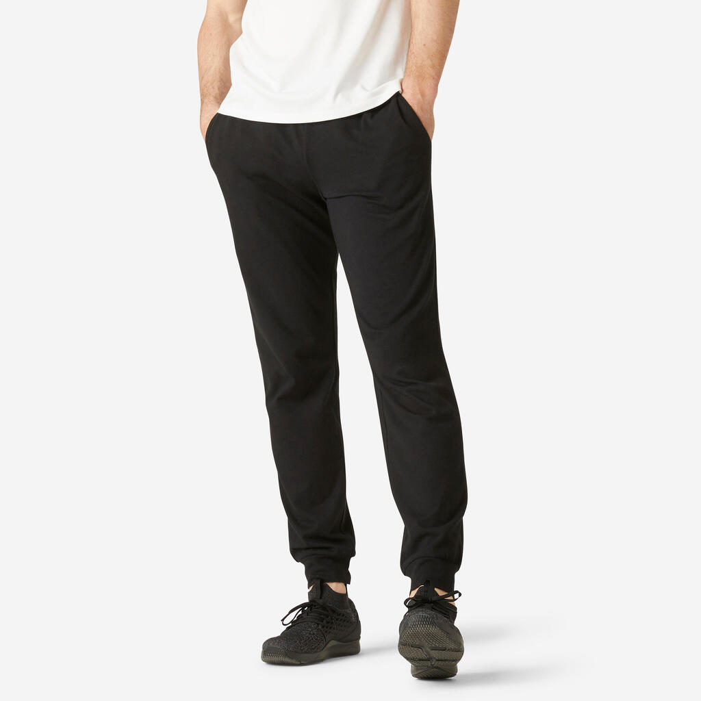 Pantalon jogging Fitness Homme - 120 Noir