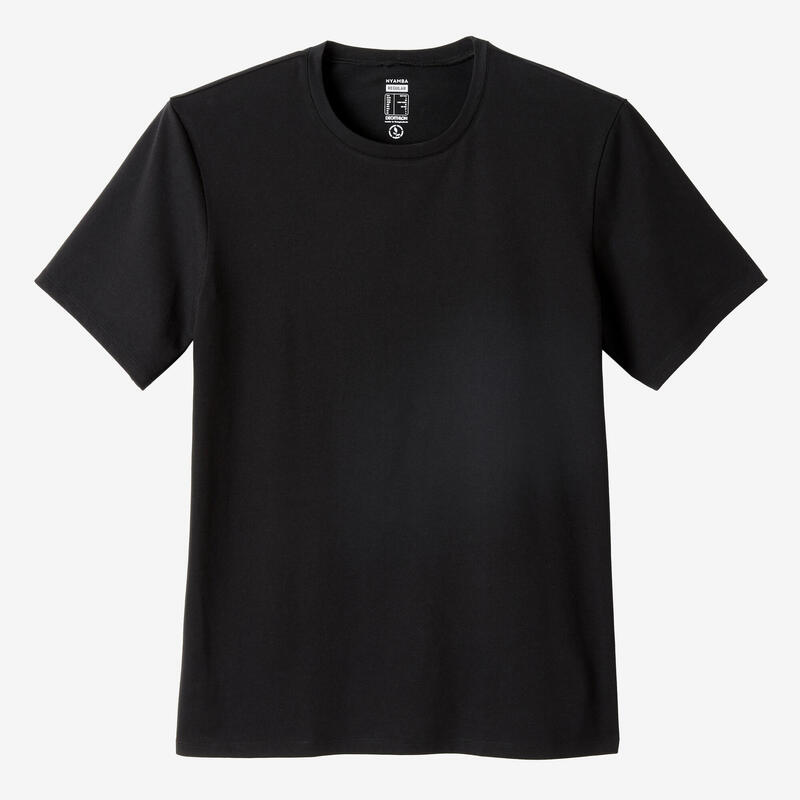 Tricou Regular 500 Fitness din bumbac Negru Bărbați  