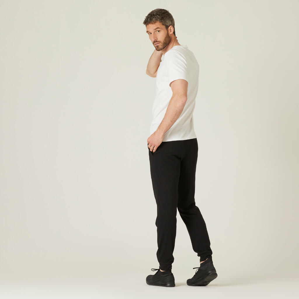 Pantalon jogging Fitness Homme - 120 Noir