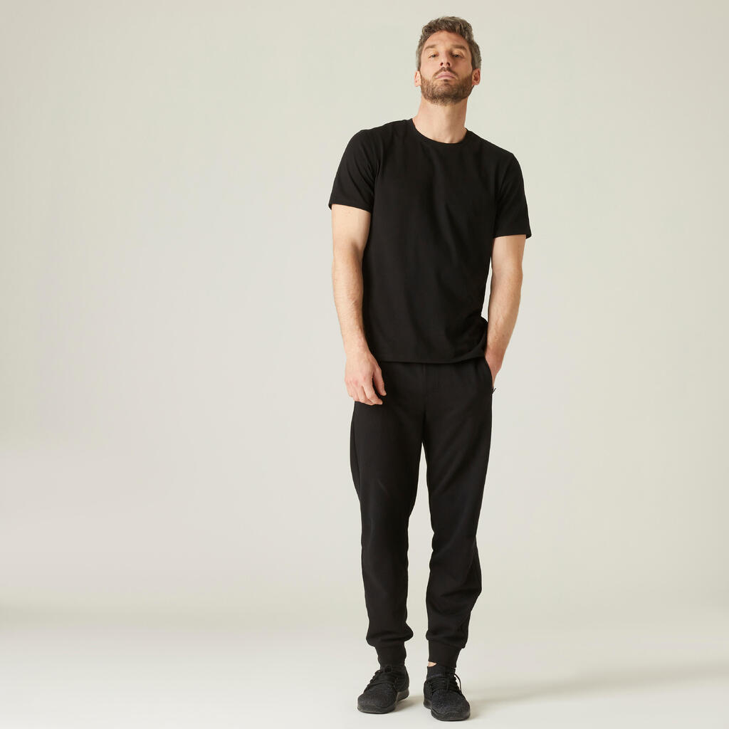 Αντρικό t-shirt 500 - Μαύρο