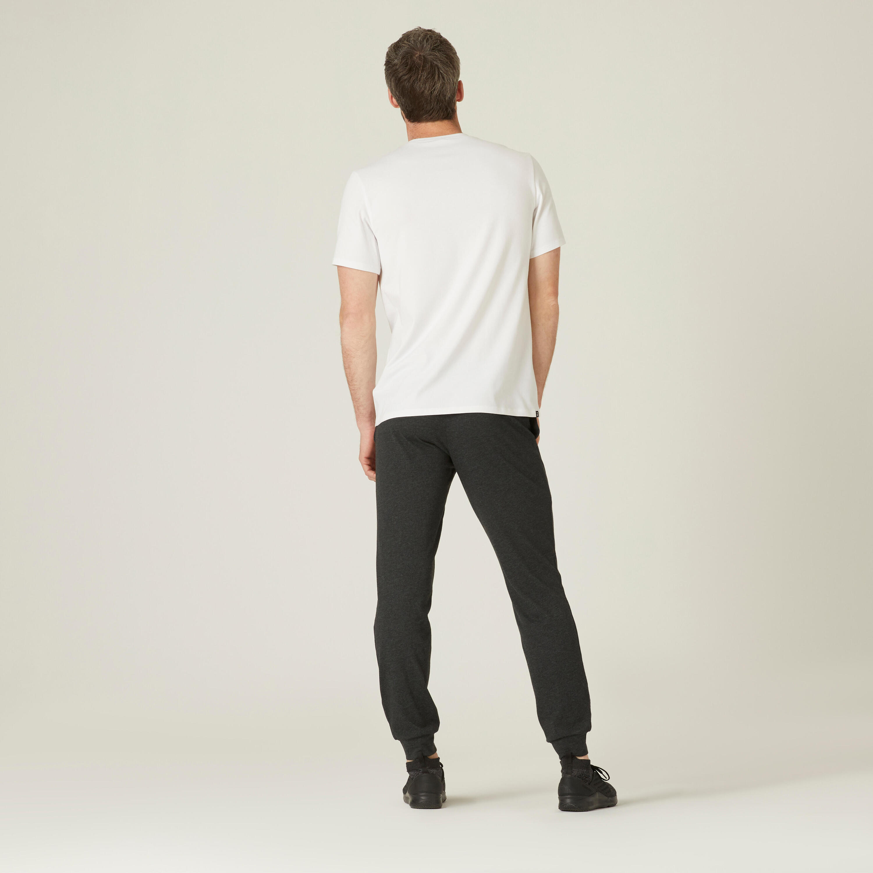 Men's Fitness Jogging Bottoms 120 - Dark Grey 2/5