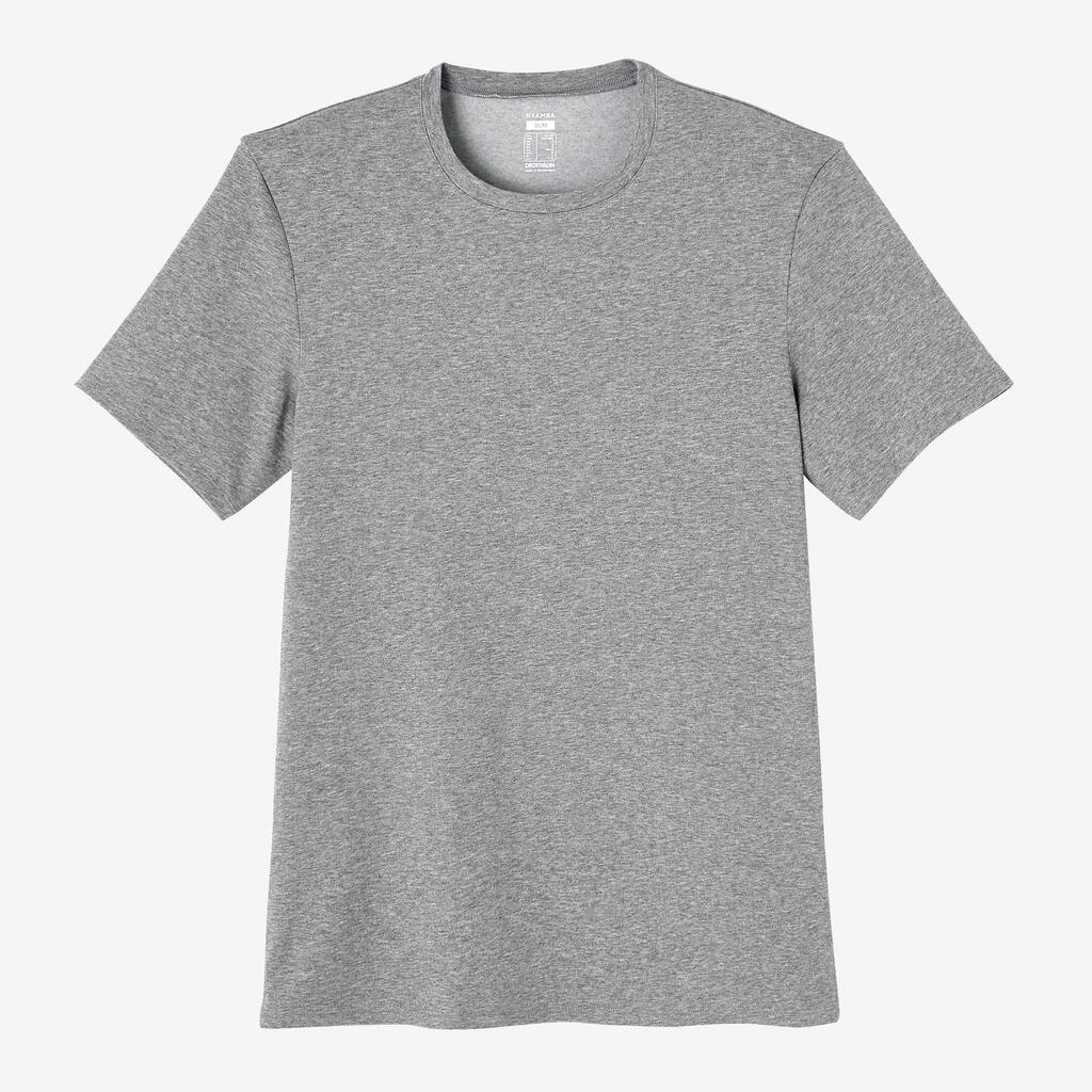 T-shirt slim en coton Homme - noir