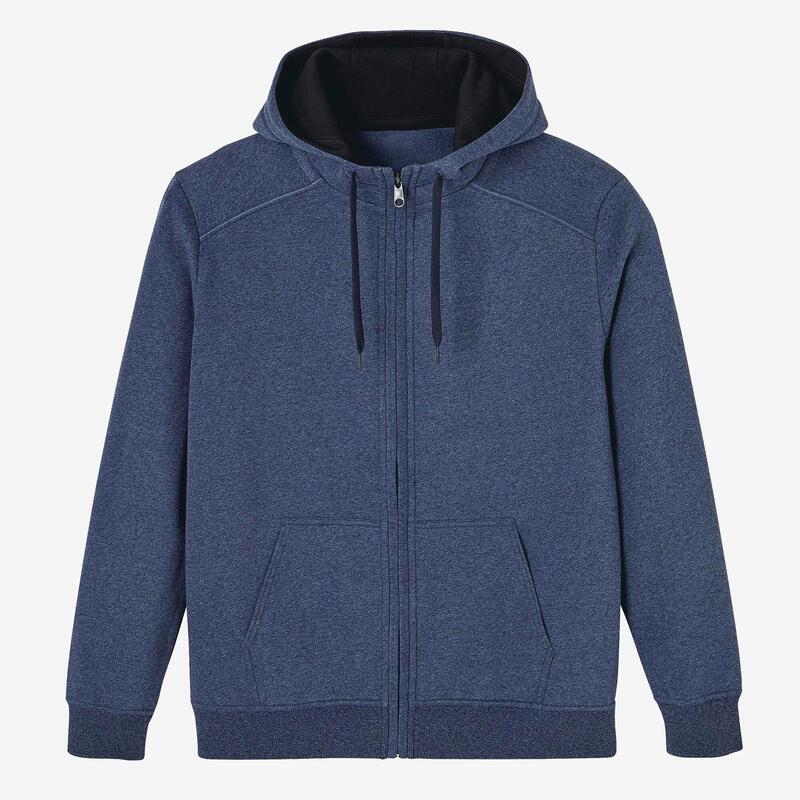 Sweatjacke Kapuze 500 Herren - blau