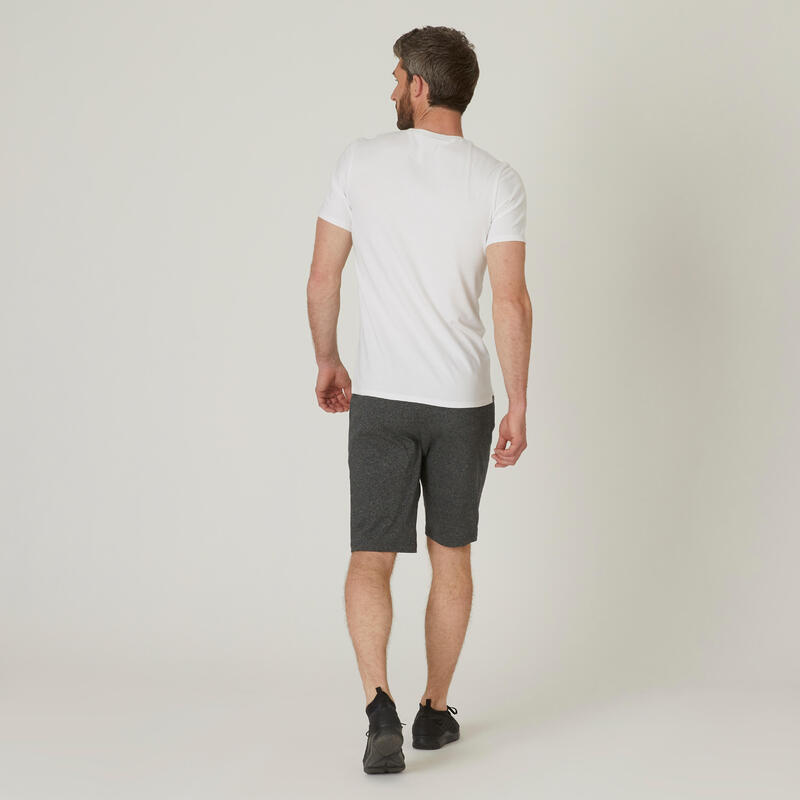 T-shirt Slim fitness Homme - 500 blanc glacier