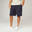 Short Coton Extensible Fitness Long Bleu Marine