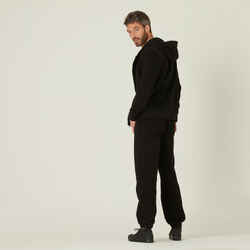 Men's Fitness Jogging Bottoms 500 - Black