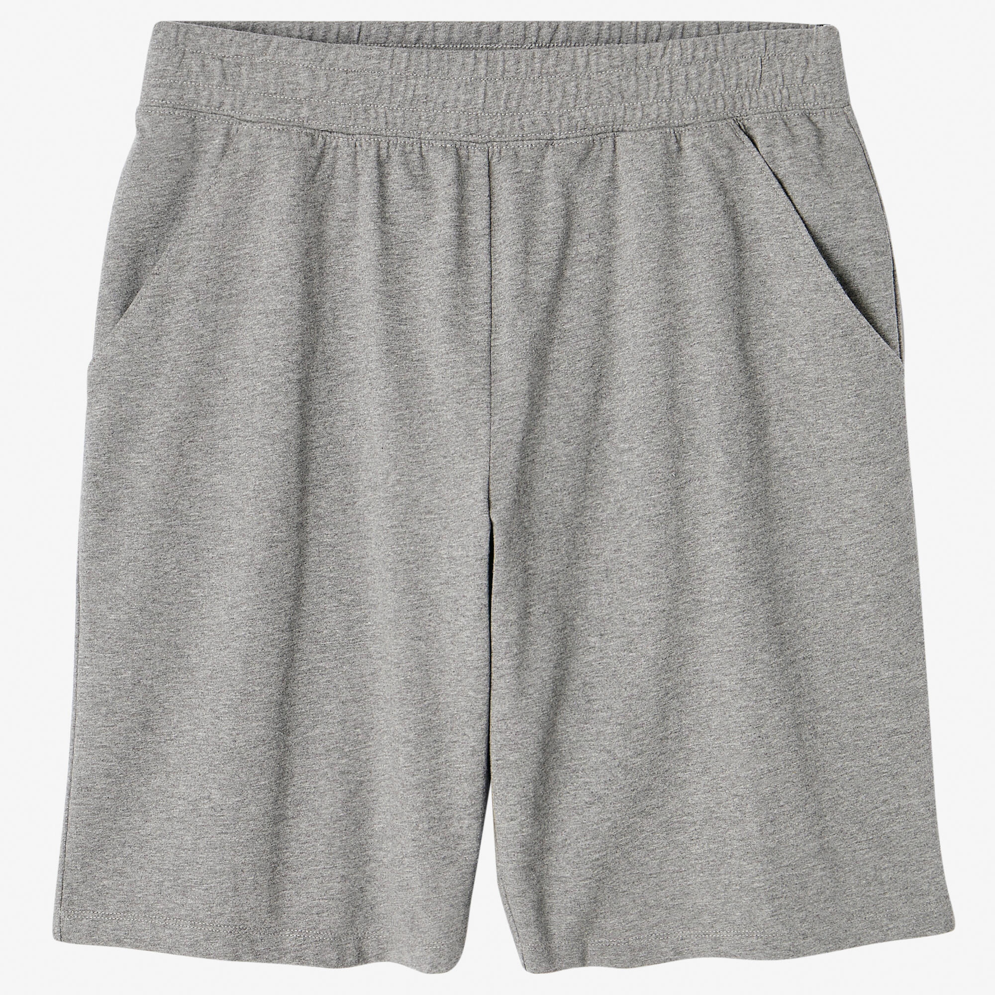Long Sport Shorts 500 - Mottled Grey 